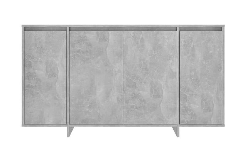 Skänk betonggrå 135x41x75 cm spånskiva - Betonggrå - Förvaring - Förvaringsmöbler - Sideboard & skänk