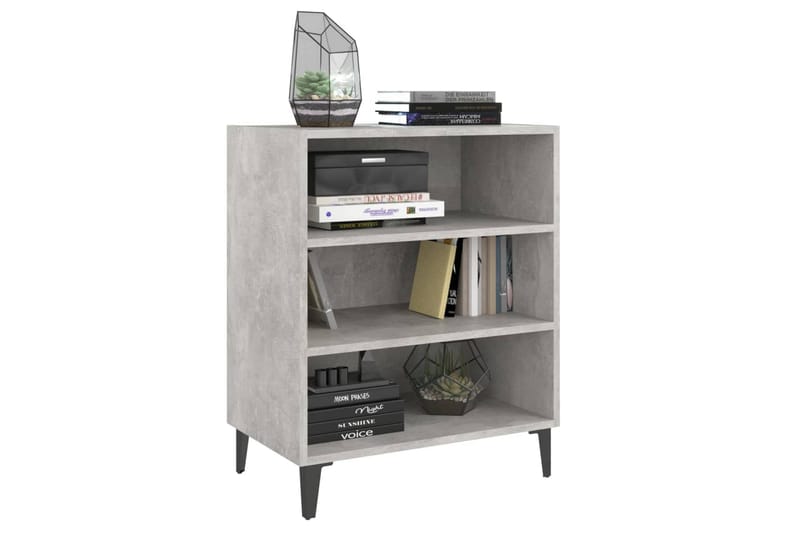 Skänk betonggrå 57x35x70 cm spånskiva - Grå - Förvaring - Förvaringsmöbler - Sideboard & skänk