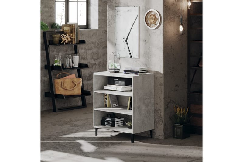 Skänk betonggrå 57x35x70 cm spånskiva - Grå - Förvaring - Förvaringsmöbler - Sideboard & skänk
