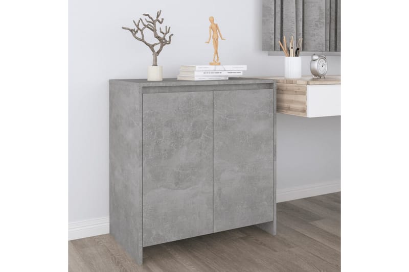 Skänk betonggrå 70x40x73,5 cm spånskiva - Grå - Sideboard & skänk