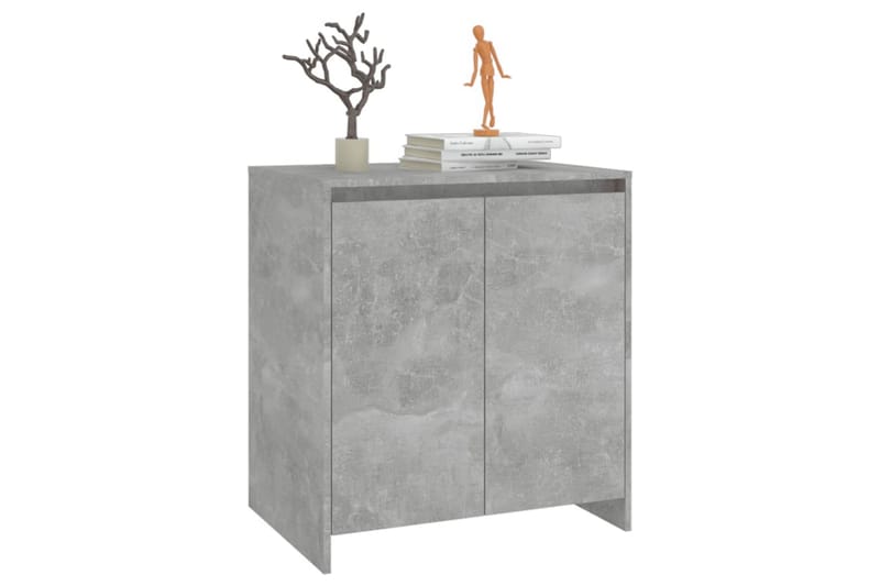 Skänk betonggrå 70x40x73,5 cm spånskiva - Grå - Förvaring - Förvaringsmöbler - Sideboard & skänk