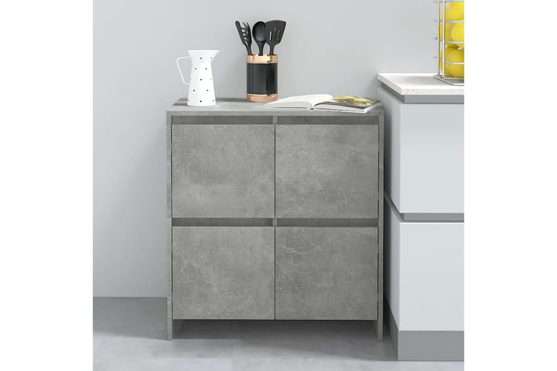 Skänk betonggrå 70x41x75 cm spånskiva - Betonggrå - Förvaring - Förvaringsmöbler - Sideboard & skänk