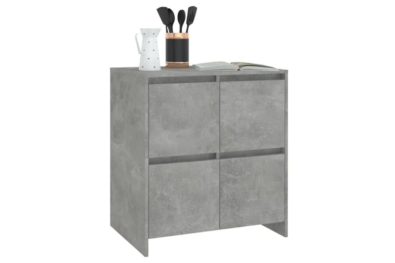 Skänk betonggrå 70x41x75 cm spånskiva - Betonggrå - Förvaring - Förvaringsmöbler - Sideboard & skänk