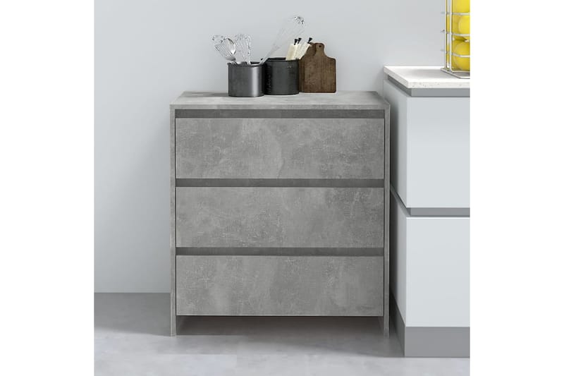Skänk betonggrå 70x41x75 cm spånskiva - Betonggrå - Förvaring - Förvaringsmöbler - Sideboard & skänk