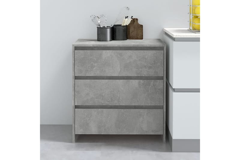 Skänk betonggrå 70x41x75 cm spånskiva - Betonggrå - Sideboard & skänk