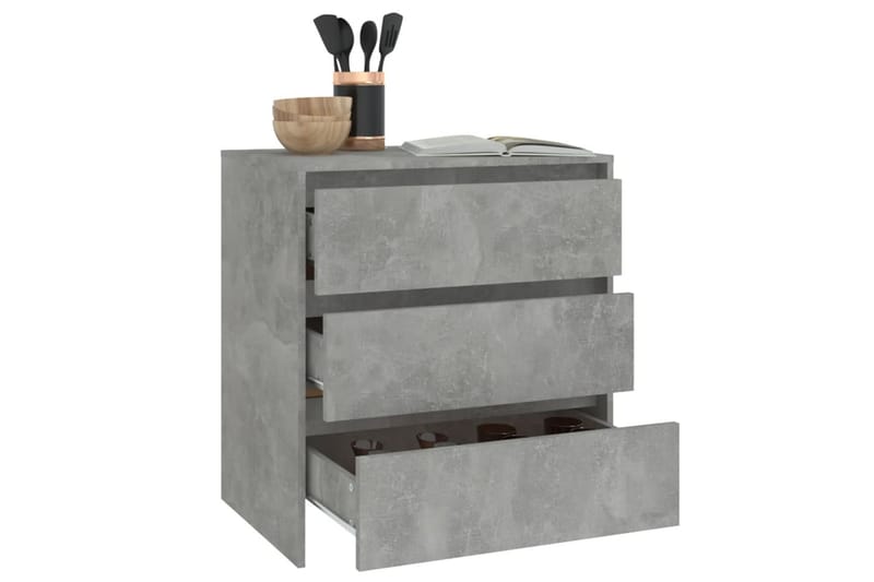 Skänk betonggrå 70x41x75 cm spånskiva - Betonggrå - Förvaring - Förvaringsmöbler - Sideboard & skänk