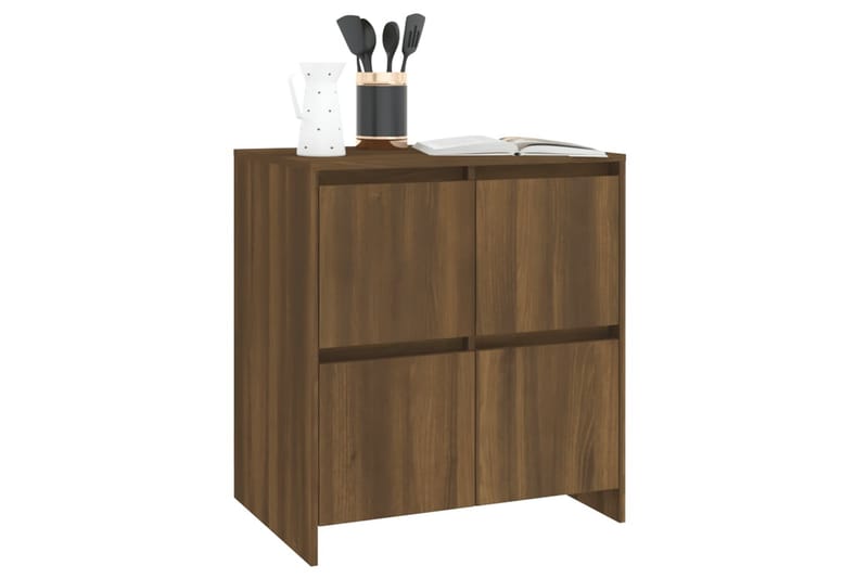 Skänk brun ek 70x41x75 cm spånskiva - Brun - Förvaring - Förvaringsmöbler - Sideboard & skänk