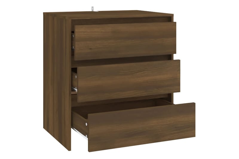 Skänk brun ek 70x41x75 cm spånskiva - Brun - Förvaring - Förvaringsmöbler - Sideboard & skänk