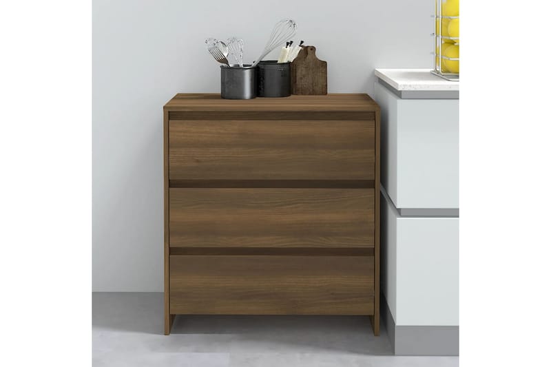 Skänk brun ek 70x41x75 cm spånskiva - Brun - Förvaring - Förvaringsmöbler - Sideboard & skänk
