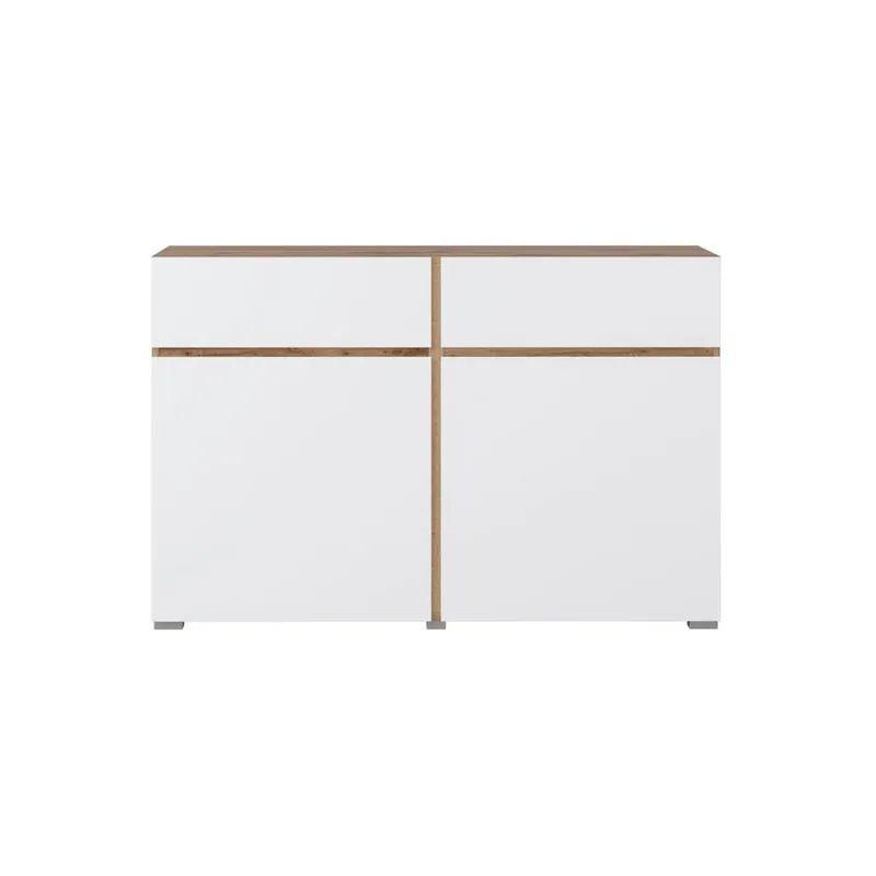 Skänk Cross 2 dörrar med 2 lådor - Vit - Förvaring - Förvaringsmöbler - Sideboard & skänk