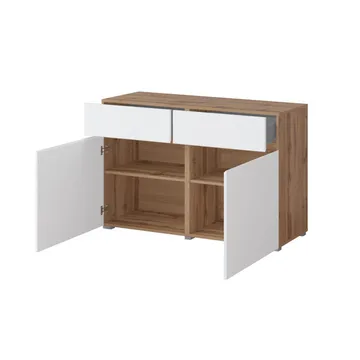 Skänk Cross 2 dörrar med 2 lådor - Vit - Förvaring - Förvaringsmöbler - Sideboard & skänk