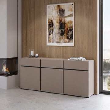 Skänk Cross 3 dörrar med 3 lådor - Congo - Svart - Förvaring - Förvaringsmöbler - Sideboard & skänk