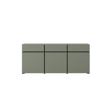 Skänk Cross 3 dörrar med 3 lådor - Grön - Svart - Förvaring - Förvaringsmöbler - Sideboard & skänk