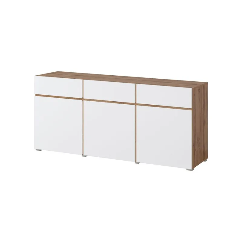Skänk Cross 3 dörrar med 3 lådor - Vit - Förvaring - Förvaringsmöbler - Sideboard & skänk