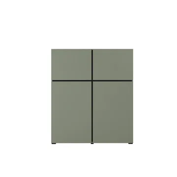 Skänk Cross 4 dörrar - Grön - Svart - Förvaring - Förvaringsmöbler - Sideboard & skänk
