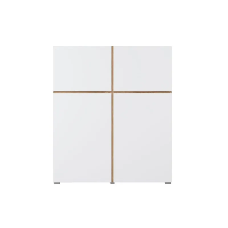 Skänk Cross 4 dörrar - Vit - Förvaring - Förvaringsmöbler - Sideboard & skänk