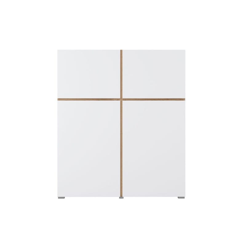 Skänk Cross 4 dörrar - Vit - Förvaring - Förvaringsmöbler - Sideboard & skänk