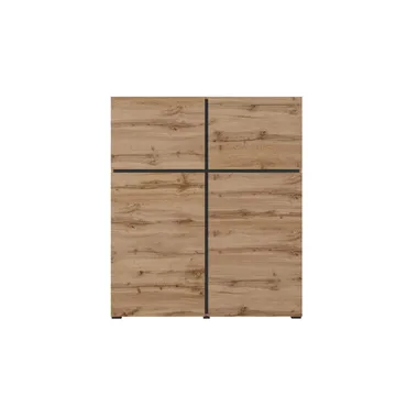 Skänk Cross 4 dörrar - Wotan Ek - Svart - Förvaring - Förvaringsmöbler - Sideboard & skänk