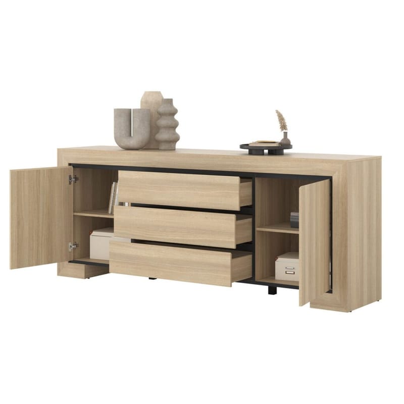 Skänk Cuba II 2 Dörrar med 3 Lådor - Förvaring - Förvaringsmöbler - Sideboard & skänk