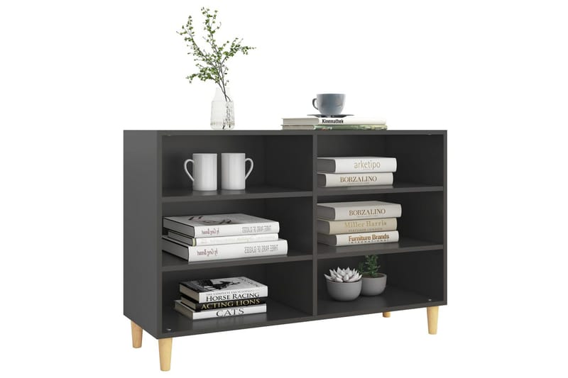 Skänk grå 103,5x35x70 cm spånskiva - Grå - Förvaring - Förvaringsmöbler - Sideboard & skänk