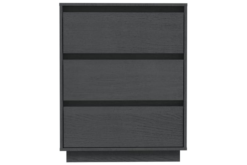 Skänk grå 60x34x75 cm massiv furu - Grå - Sideboard & skänk