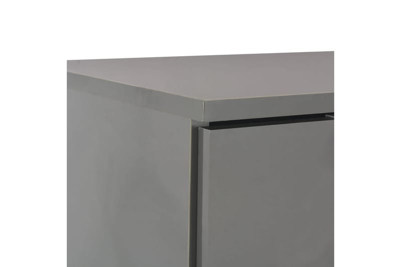 Skänk grå högglans 107x35x76 cm - Grå - Sideboard & skänk