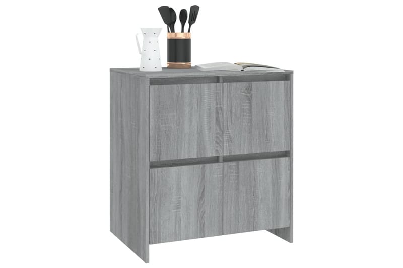 Skänk grå sonoma 70x41x75 cm spånskiva - Grå - Förvaring - Förvaringsmöbler - Sideboard & skänk