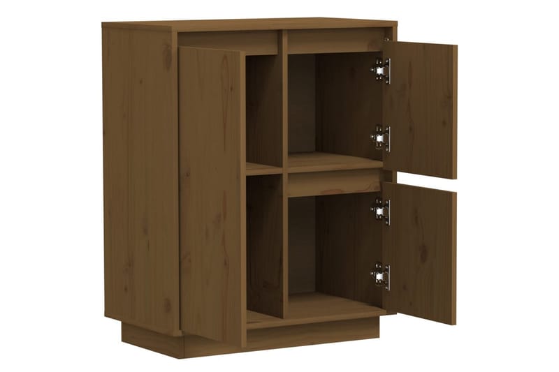 Skänk honungsbrun 60x34x75 cm massiv furu - Brun - Förvaring - Förvaringsmöbler - Sideboard & skänk