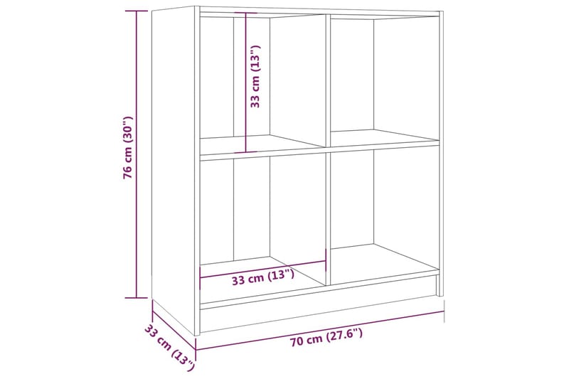 Skänk honungsbrun 70x33x76 cm massivt furuträ - Honung - Förvaring - Förvaringsmöbler - Sideboard & skänk