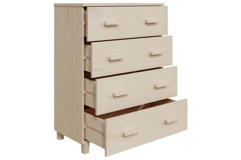 Skänk honungsbrun 79x40x103,5 cm massiv furu - Honung - Förvaring - Förvaringsmöbler - Sideboard & skänk