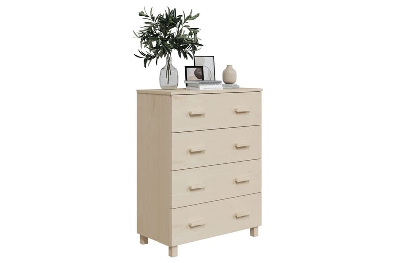 Skänk honungsbrun 79x40x103,5 cm massiv furu - Honung - Sideboard & skänk