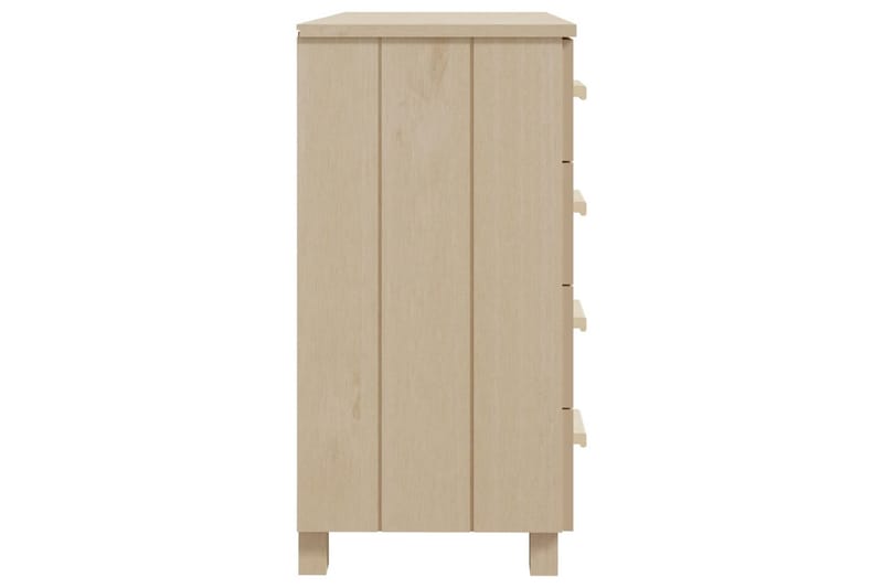 Skänk honungsbrun 79x40x80 cm massiv furu - Honung - Sideboard & skänk