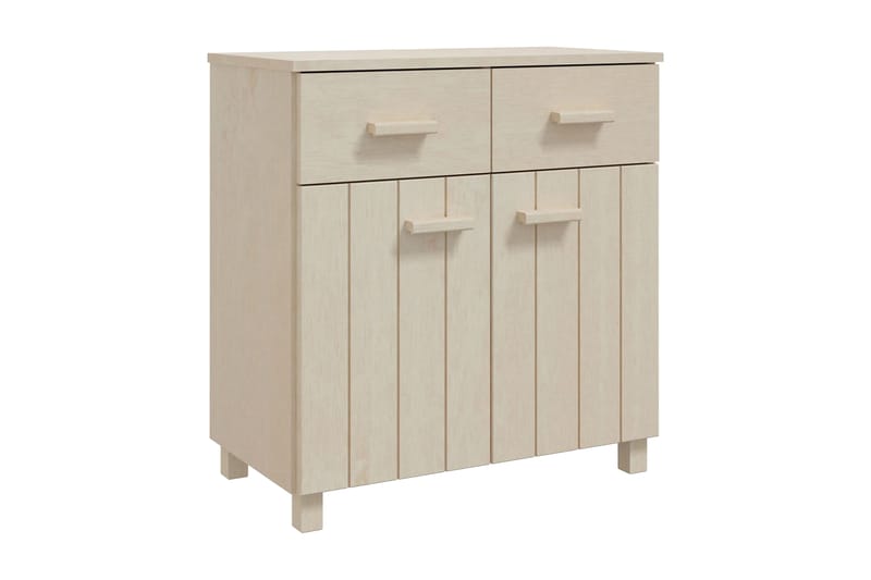 Skänk honungsbrun 79x40x80 cm massiv furu - Honung - Förvaring - Förvaringsmöbler - Sideboard & skänk