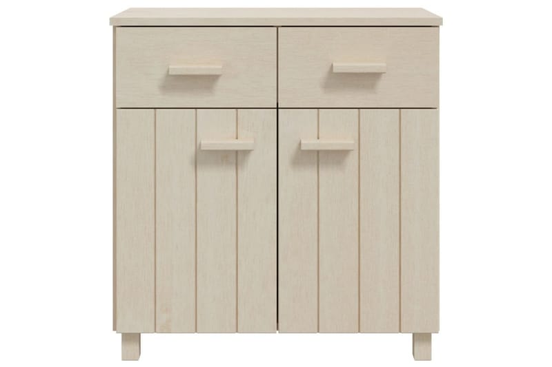 Skänk honungsbrun 79x40x80 cm massiv furu - Honung - Sideboard & skänk