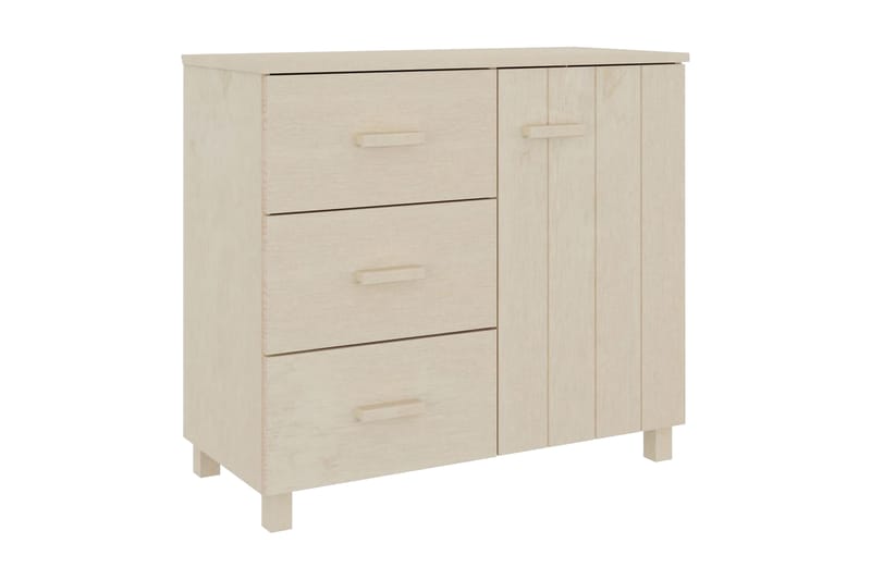 Skänk honungsbrun 90x40x80 cm massiv furu - Honung - Förvaring - Förvaringsmöbler - Sideboard & skänk