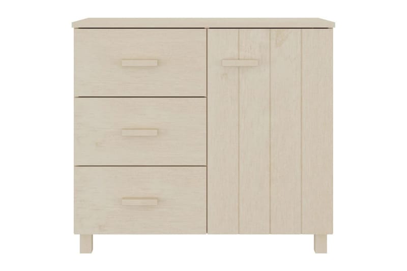 Skänk honungsbrun 90x40x80 cm massiv furu - Honung - Förvaring - Förvaringsmöbler - Sideboard & skänk