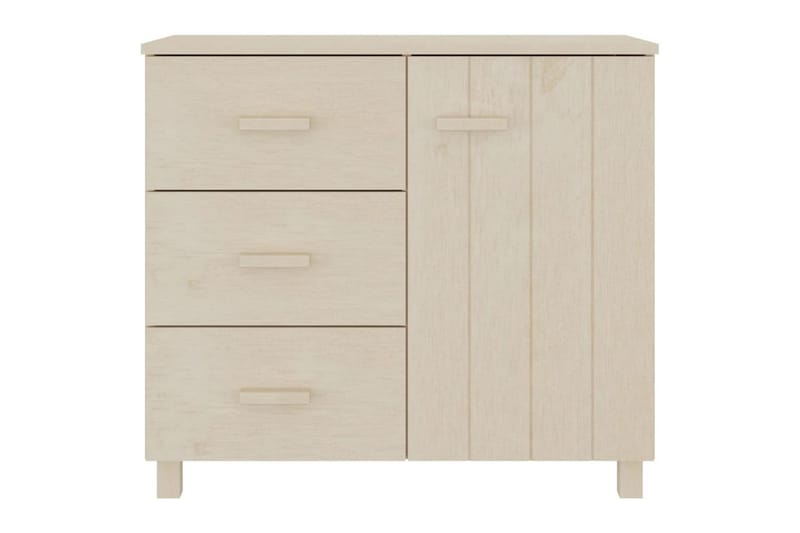 Skänk honungsbrun 90x40x80 cm massiv furu - Honung - Sideboard & skänk