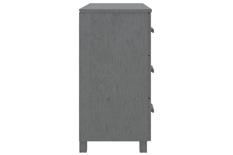 Skänk mörkgrå 90x40x80 cm massiv furu - Mörkgrå - Förvaring - Förvaringsmöbler - Sideboard & skänk