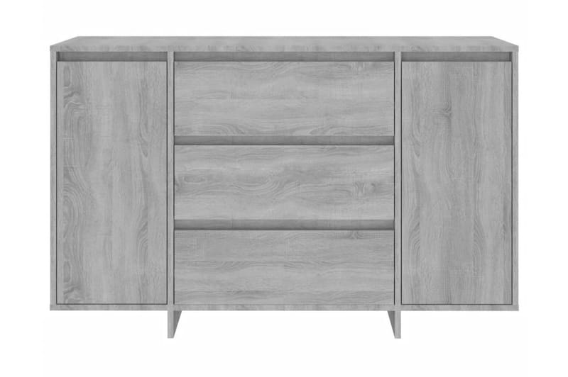 Skänk med 3 lådor grå sonoma 120x41x75 cm spånskiva - Grå - Sideboard & skänk