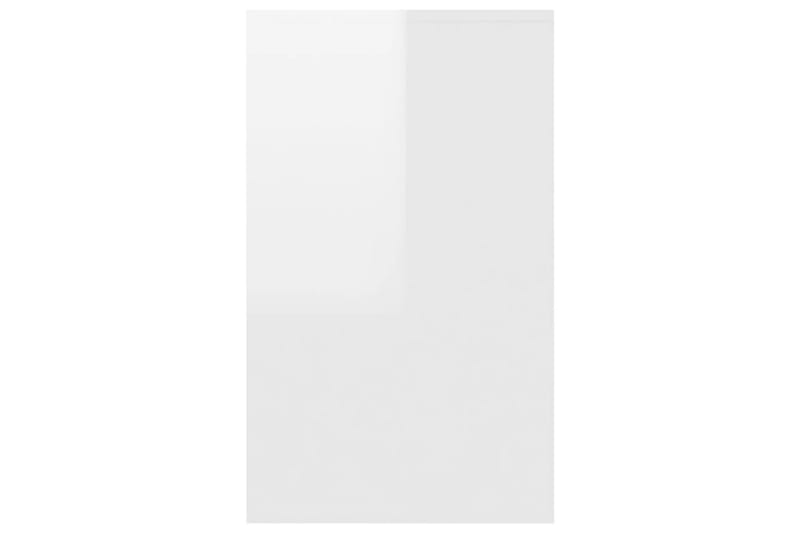 Skänk med 3 lådor vit högglans 120x41x75 cm spånskiva - Vit högglans - Sideboard & skänk