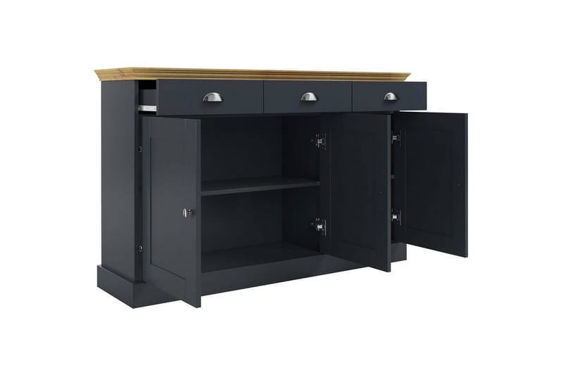 Skänk Motala Antracit/Ek - Antracit/Ek - Förvaring - Förvaringsmöbler - Sideboard & skänk
