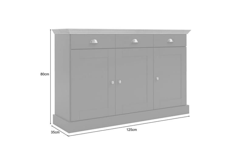 Skänk Motala Vit - Vit - Förvaring - Förvaringsmöbler - Sideboard & skänk