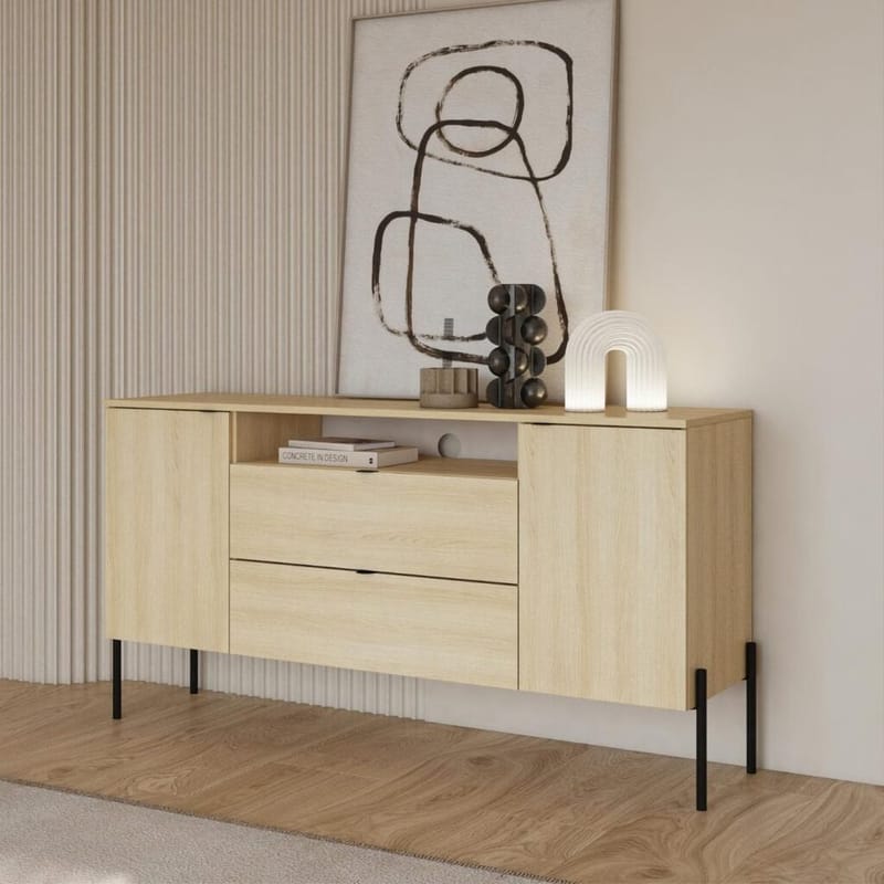 Skänk Ore 2 Dörrar med 2 Lådor - Lindberg ek - Förvaring - Förvaringsmöbler - Sideboard & skänk