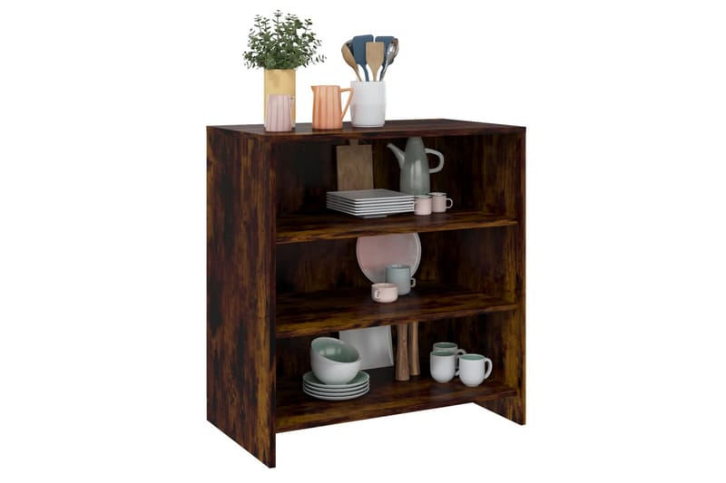 Skänk rökfärgad ek 70x40,5x75 cm spånskiva - Rökfärgad ek - Förvaring - Förvaringsmöbler - Sideboard & skänk