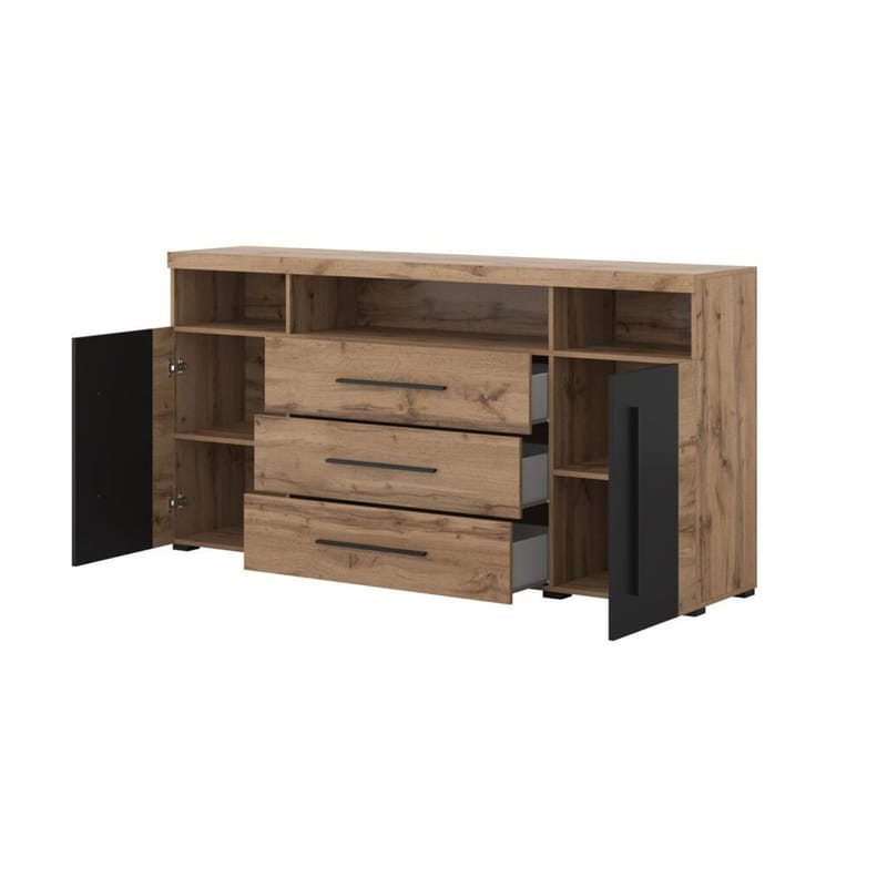 Skänk Roger 2 Dörrar med 3 Lådor - Wotan Ek, 182 cm - Förvaring - Förvaringsmöbler - Sideboard & skänk