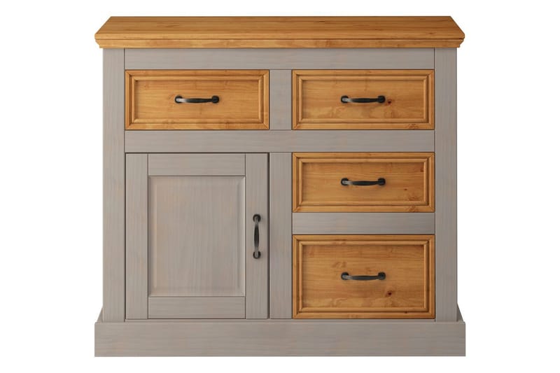 Skänk Selma 100x38x87 cm, Grå/Fläck/Vax - 100x38x87 cm, Grå/Fläck/Vax - Förvaring - Förvaringsmöbler - Sideboard & skänk