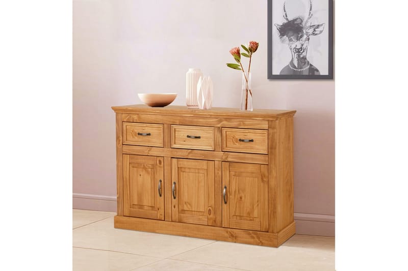 Skänk Selma 145x38x87 cm, Bets/Vax - 145x38x87 cm, Bets/Vax - Förvaring - Förvaringsmöbler - Sideboard & skänk
