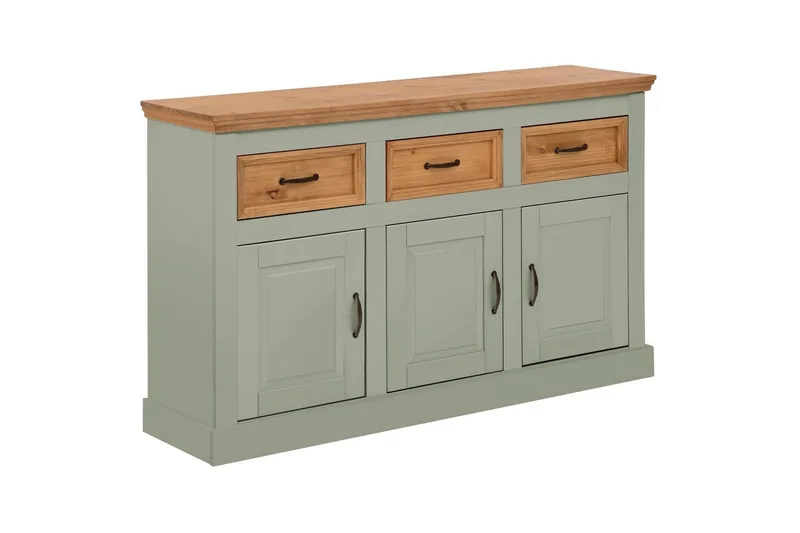 Skänk Selma 145x38x87 cm, Salviagrön/fläck/vax, 145x38x87 cm, Salviagrön/fläck/vax