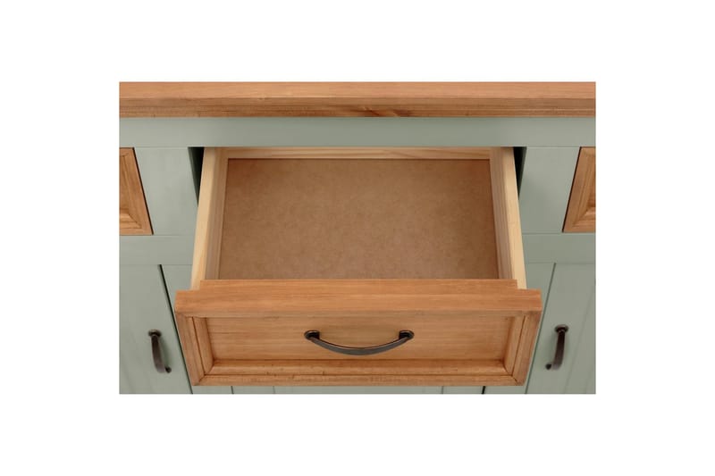 Skänk Selma 145x38x87 cm, Salviagrön/fläck/vax - 145x38x87 cm, Salviagrön/fläck/vax - Förvaring - Förvaringsmöbler - Sideboard & skänk