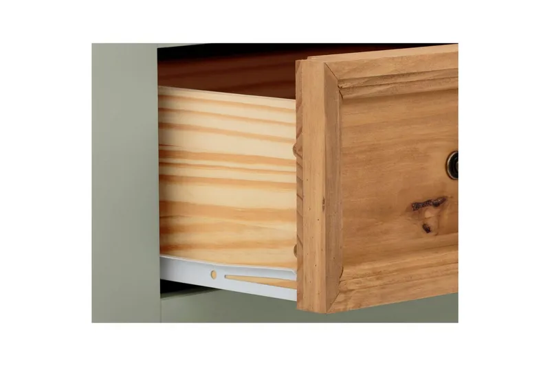 Skänk Selma 145x38x87 cm, Salviagrön/fläck/vax - 145x38x87 cm, Salviagrön/fläck/vax - Förvaring - Förvaringsmöbler - Sideboard & skänk